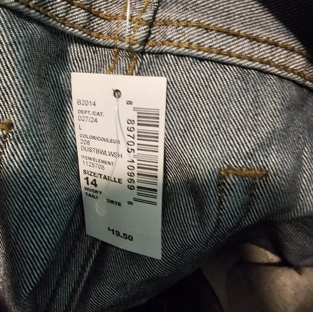 Children's Place Dark Blue Bootcut Jeans Boys Size 14 Husky NWT